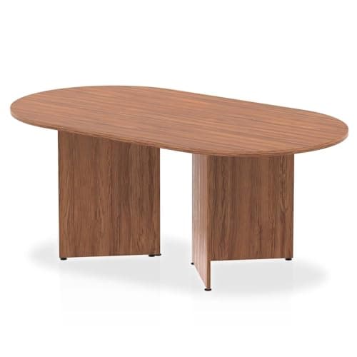 Image of Mr Office Impulse Arrowhead Leg Boardroom Table, Walnut, 1800