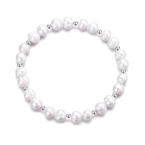 Image of Philip Jones Freshwater Baroque Pearl Stretch Bracelet