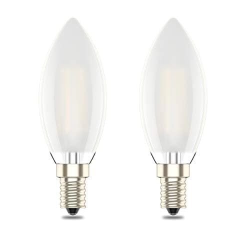 Image of E14 Dimmable Led Candle Bulb,C35 SES Small Edison Screw,4w Equivalent 40w, Warm White 2700K (2, Warm White)