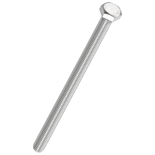 Image of Kozelo 5 Pcs Hex Head Screws Bolts - [M8-1.25x110] 304 Stainless Grade A2-70 Steel Fully Threaded Hex Tap Metric Hexagon Head Machine Bolts Right Hand External Hex Drive, Silver