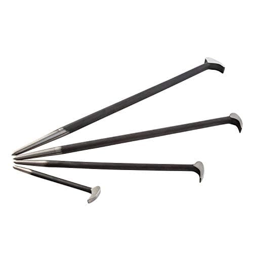 Image of SUNEX Tools 9804 Rolling Head Pry Bar Set, 6-Inch - 20-Inch, 4-Piece