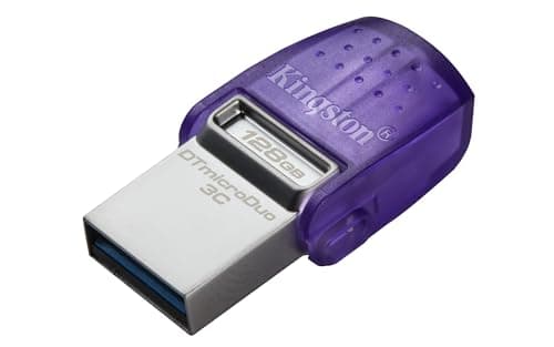 Image of Kingston DataTraveler microDuo 3C USB Flash Drive 128GB USB Gen 3 Type-C and Type-A - DTDUO3CG3/128GB
