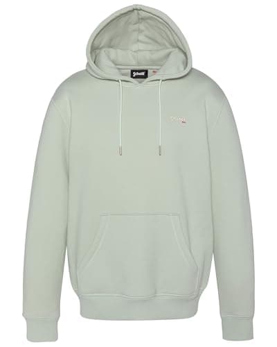 Image of Schott NYC Swcasual2 Hooded Sweatshirt, Green, S