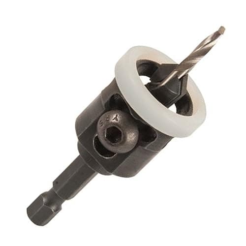 Image of Trend Snappy TCT No.10 Countersink with Depth Stop & 3.25mm HSS Drill, Quick Release System, SNAP/CSDS/10TC, Black