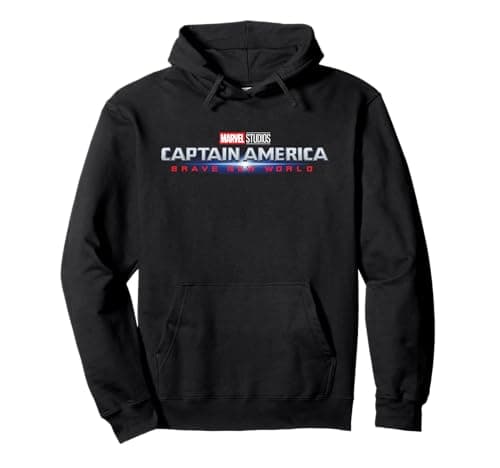 Image of Marvel Studios Captain America: Brave New World Movie Logo Pullover Hoodie