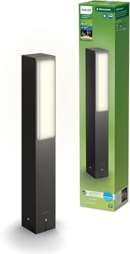 Image of Philips Lighting Stratosphere UltraEfficient Outdoor Path Light, 3.8W, 2700K Warm White Light, Antracite, IP44 Weatherproof
