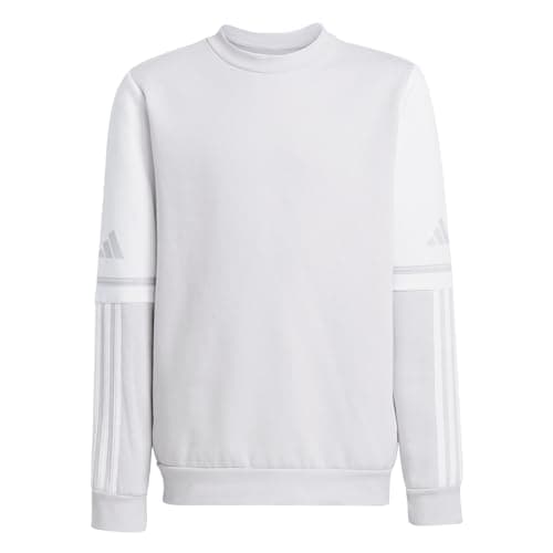 Image of adidas Unisex Kids SQUADRA25 SWEAT CREW KIDS, team light grey/white, 11-12 Years