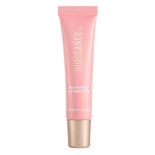 Image of BIOSSANCE Pro-Peptide Lip Perfector – Triple-Treat Vegan Lip Balm – Deeply Hydrating with Pro-Peptides & Hyaluronic Acid – Enhances Natural Lip Color – Silky, Glossy Finish