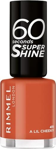 Image of Rimmel London 60 Seconds Super Shine Nail Polish - 8ml - 411 - A Lil Cheeky