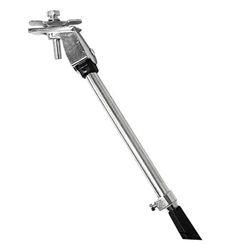 Image of TekBox Heavy Duty Bike Bicycle Mountain Bike Adjustable Kick Stand with Rubber Foot (Silver)