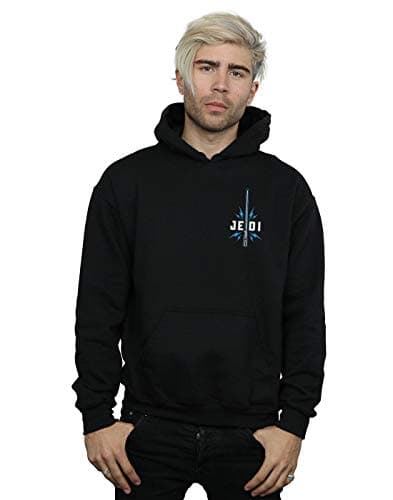 Image of Absolute Cult Star Wars The Rise Of Skywalker Kylo Ren Katakana Art Stripe Men's Hoodie Black X-Large