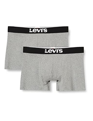 Image of Levi's Men's Underwear-Trunk Shorts-Solid Basic (2-Pack), Middle Grey Melange, XXL (Pack of 2)