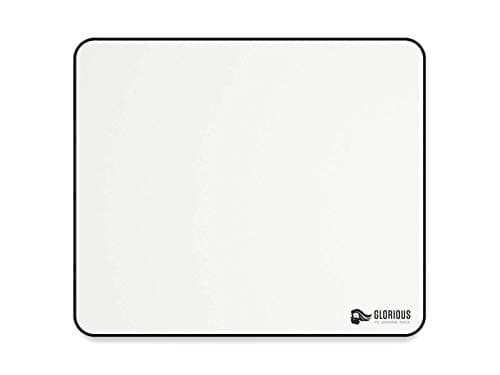 Image of GLORIOUS Gaming Cloth Gaming Mousepad (Large) - Stitched Edges, Smooth Surface for Speed & Control, Anti Slip Base, Machine Washable, Large (330 x 280 x 3mm) - White