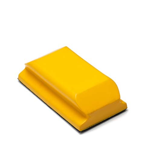 Image of Glass Polish 65x125mm Hand-Held Sanding Block with hook and loop, Hand Sanding Pad - GP15912