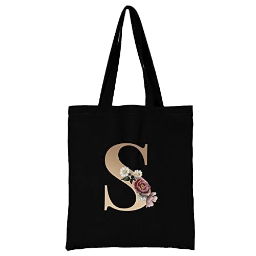 Image of 26 Letter Printed Canvas reusable grocery bags, Foldable Casual Travel HandBag, Shoulder Beach Tote Bags, Shopper bag eco friendly super strong washable Storage bags Shopping bag Canvas bag for Women