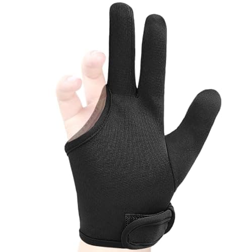 Image of 3 Finger Heat Resistant Gloves – Elastic Anti-Scalding Mittens, Comfortable Flexible Handwear | Perfect for Curling Wand Hair Straightener Use, Salon Work, Beauty Care, Steam Iron Protection, Daily