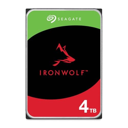 Image of Seagate IronWolf 4TB, NAS, Internal Hard Drive, CMR, 3.5 Inch, SATA, 6GB/s, 5.400 RPM, 256MB Cache, for RAID Network Attached Storage, Data Rescue Services (ST4000VNZ06)