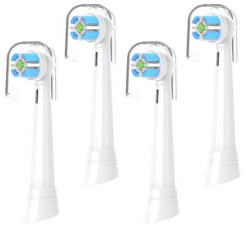 Image of KisMate Replacement Toothbrush Heads Compatible with Oral B io 2 3 4 5 6 7 8 9 10, Soft Bristles for Sensitive Gums Deep Clean, Precision Fit, Gentle Care Replacement io Toothbrush Heads 4pcs