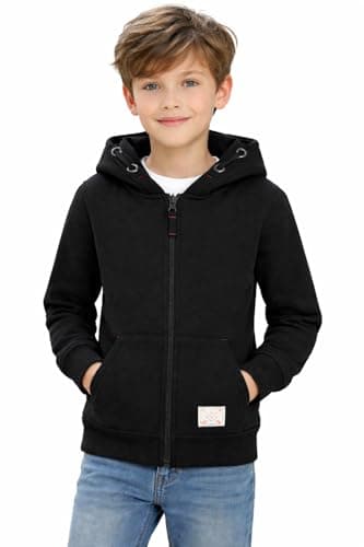 Image of Blu Apparel Kids Full Zip Bryce Hoodie - Black - Age 11-12