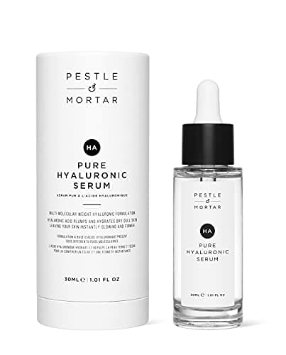 Image of Pestle & Mortar 2% Pure Hyaluronic Acid Serum for face with Vitamin B5, Super-hydrating, Anti ageing, instantly plumps-up the skin, Reduces fine lines and wrinkles, Vegan & Cruelty-Free 30ml