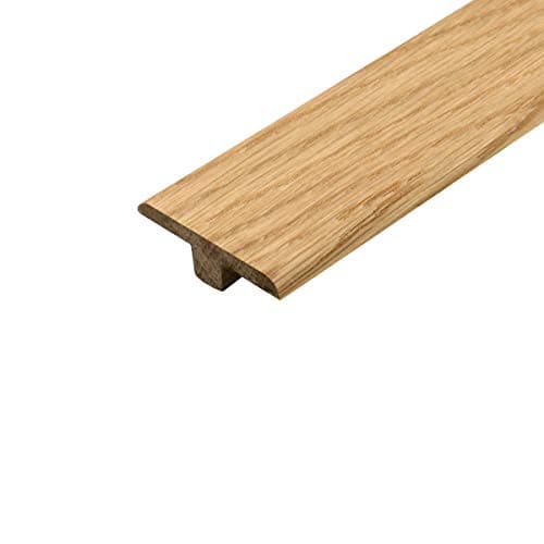 Image of Solid Wood T Bar 0.9m Unfinished Oak Threshold Door Bar 900mm Colour Matched to Kahrs Junckers Woodpecker V4