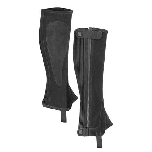 Image of Shires Moretta Suede Half Chaps in Brown - Adult sizes Large, Brown