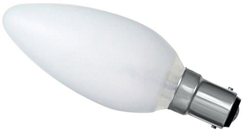 Image of 10x Opal Candle Light Bulb 40w / SBC Small Bayonet Cap White Pearl Soft Lamps