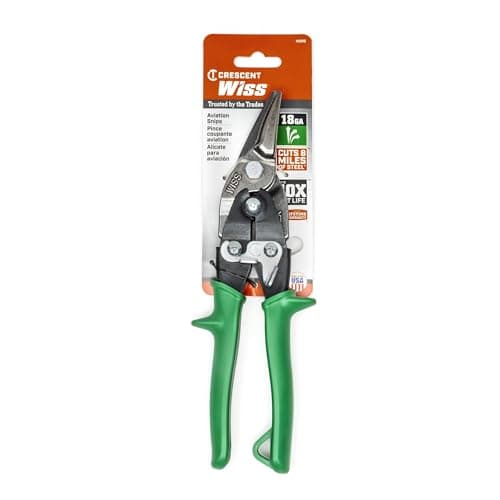 Image of Wiss M2R Metalmaster Aviation Snip, cuts Right to Left, Green, 248mm