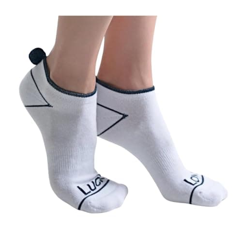 Image of Lucky In Love Women's Pom Low Cut Socks - 3 Pack (Women's Size 4-10), Black/Navy/White