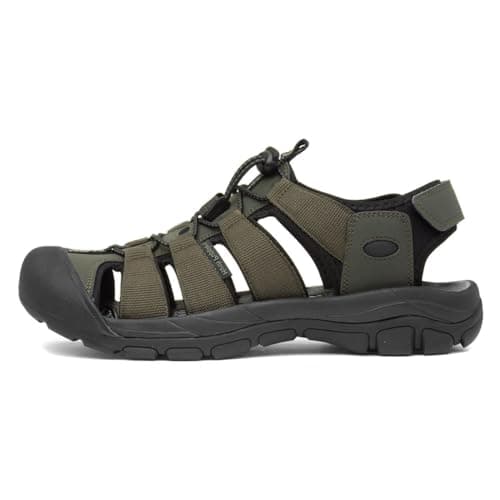 Image of Hush Puppies Male Peru Sandal, Khaki, 7