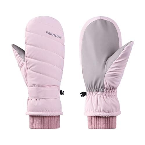 Image of Feelorna Women Ski Gloves, Waterproof Touchscreen Ski Mittens Soft Winter Thermal Mittens with Plush Windproof Anti-slip Snow Gloves for Skiing Running Hiking Outdoor Sports