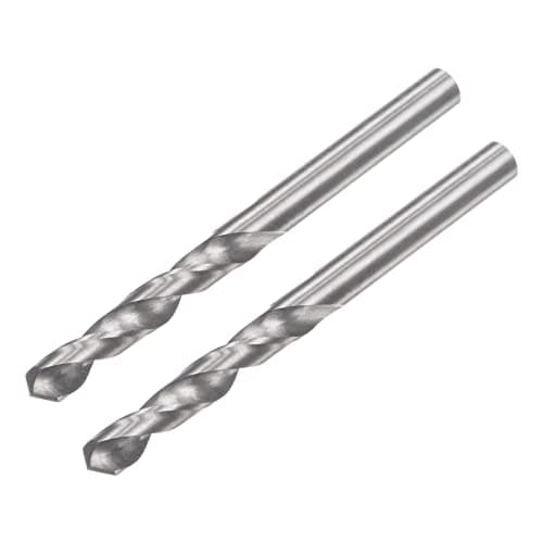 Image of sourcing map Solid Carbide Drill Bits, 3.5mm C2/K20 Tungsten Carbide Jobber Drill Bits Straight Shank Drilling Tool for Stainless Steel Aluminum Iron Metal Plastic 2pcs