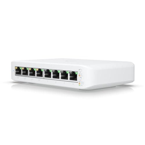Image of Ubiquiti UniFi Switch Lite 8 PoE, Managed, L2, Gigabit Ethernet (10/100/1000), Power over Ethernet (PoE), Wall (UK)