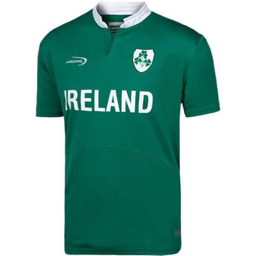 Image of Lansdowne Green Ireland Shamrock Performance Short Sleeve Rugby Shirt (Small)