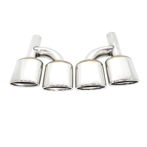 Image of Exhaust Tips For Benz C-Class W204 E-Class W212 W211 S-Class W221 Black Exhaust Pipe Upgrade Stainless Steel For AMG Muffler Tip Tail Throat(H Silver 265)