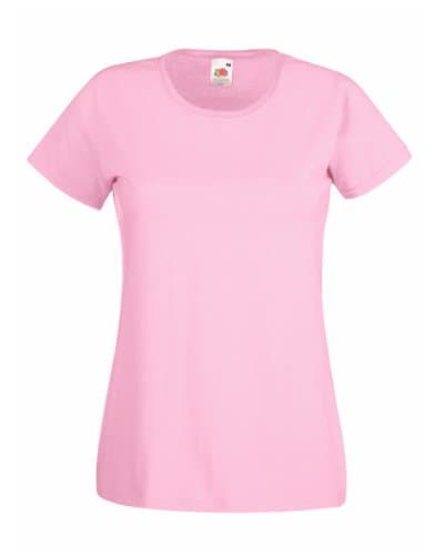 Image of Fruit of the Loom Lady-fit Valueweight T-Shirt SS050 (XXL, Light Pink)