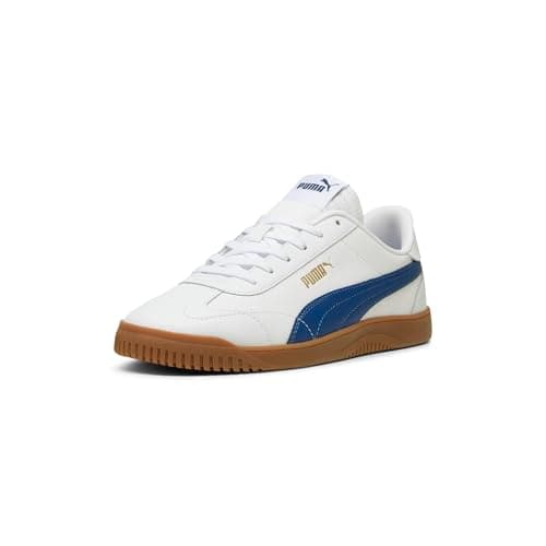 Image of PUMA Men's Club 5v5 Sneaker, Puma White-Clyde Royal-puma Gold, 13 UK