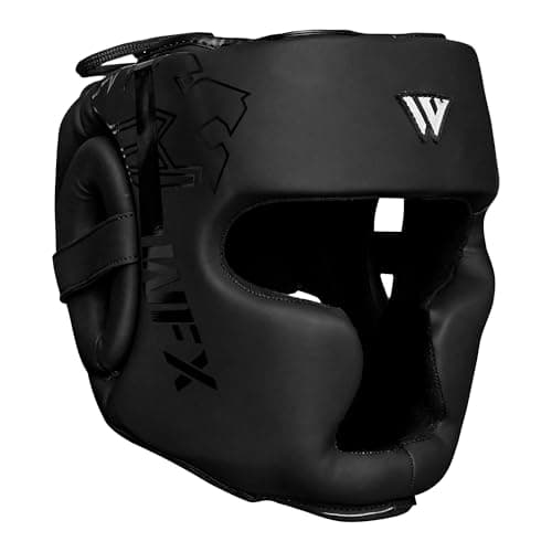 Image of WFX Boxing Headguard, Premium Padded MMA, Boxings & Martial Arts Boxing Headgear for Men & Women, Adjustable Fit, Lightweight Protection Head Guards Boxings, Training & Sparring (S)
