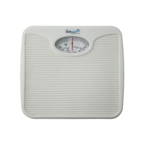 Image of Blue Canyon Mechanical SZ Series Bathroom Scales| Measure Body, Luggage Weight| Maintain Fitness| kg/lb Unit Readings| 125kg Max Capacity| High-Precision Mechanics| Accurate Bathroom Scale (White)