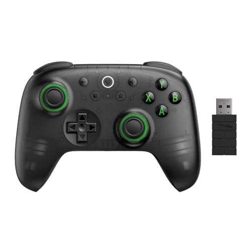 Image of 8BitDo Ultimate 2C Wireless Controller for Windows PC and Android, with 1000 Hz Polling Rate, Hall Effect Joysticks and Triggers, and Remappable L4/R4 Bumpers (Transparent Black)