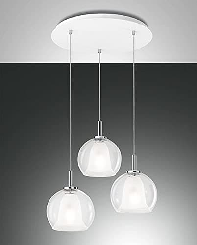 Image of Fabas Luce Bretagna Cluster Pendant Ceiling Light Transparent Glass, E27