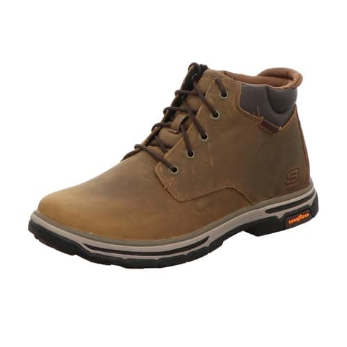 Image of Skechers Men's Segment 2.0 Brogden Boots, Desert Leather, 7 UK