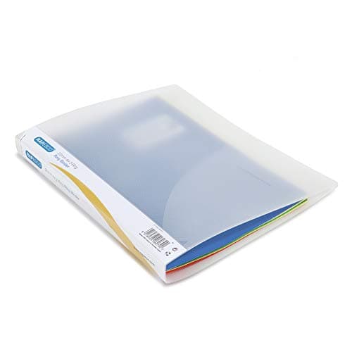 Image of Rapesco 0715 2-Ring Binder, 35 mm Spine, A4, Clear Transparent, Pack of 10