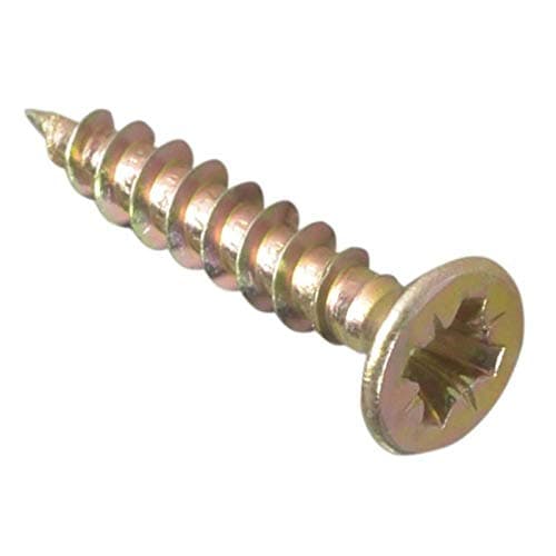 Image of ForgeFix Multi-Purpose Single Thread Screws | 3.5 x 20mm | Zinc Yellow Passivated | Box 200