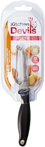 Image of Kitchen Devils S8602001 Lifestyle Peeler/Parer Knife, Black , 27.5x8.5x2 cm