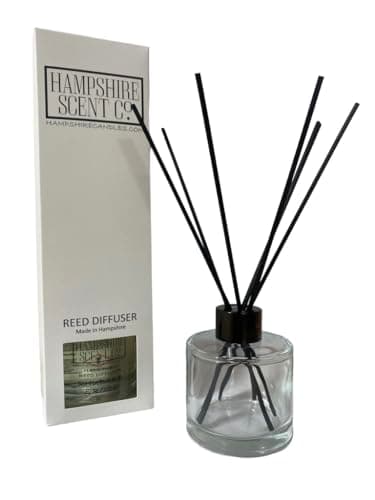 Image of Wild Fig & Cassis Reed Diffuser – Highly Scented 100ml Home Fragrance, Handmade in the UK, Vegan & Cruelty-Free, Long Lasting Aroma