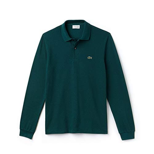 Image of Lacoste Men's L1312 Long-Sleeve Polo Shirt,Green (Green),6XL (Manufacturer Size: 11)