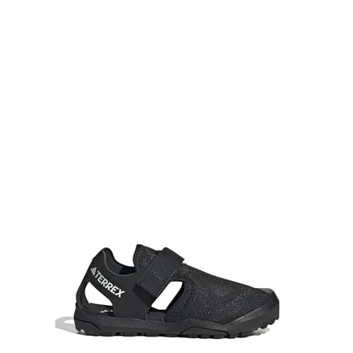 Image of adidas Unisex Kids Terrex Captain Toey 2.0 Sandals Shoes, Core Black/Core Black/Cloud White, 4 UK