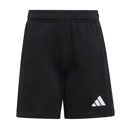 Image of adidas Unisex Kids Entrada26 Sweat Shorts Kids, Black/White, 15-16 Years