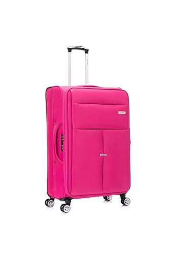 Image of Medium Suitcase 24" Super Lightweight Luggage 20% Expandable 4 Wheels Spinner 3-Digit Combination Lock Soft Shell Luggage for 15 to 20kg